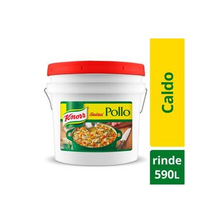 Unilever Food Solutions Caldo de Pollo Knorr Suiza Cubeta 13K-Despensaenlinea