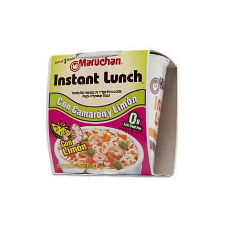 Maruchan Caja sopa Maruchan sabor camarón y limón 12P/64G-Despensaenlinea