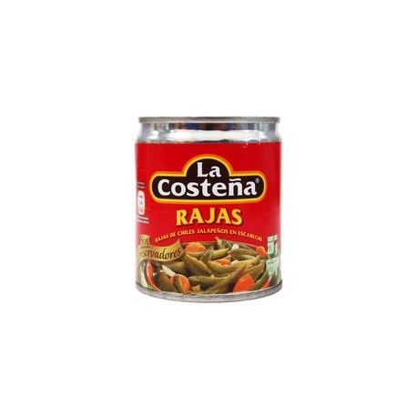 La Costeña Caja Chiles Rajas La Costeña 220G/48P-Despensaenlinea