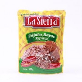 Sabormex Caja Frijol Bayo Refrito Bolsa La Sierra 24P/430G-Despensaenlinea