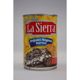 Sabormex Media Caja Frijol Negro Refrito La Sierra 440G/12P-Despensaenlinea