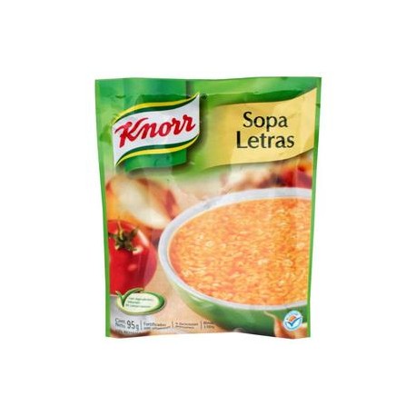 Unilever Caja Sopa Knorr Letra 95G/12P-Despensaenlinea