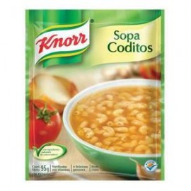 Unilever Media Caja Sopas Knorr Coditos 95G/6P-Despensaenlinea