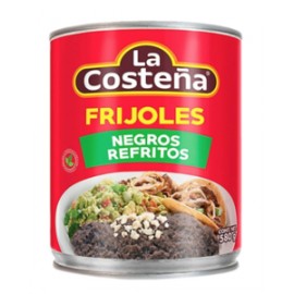 La Costeña Media Caja Frijoles Refritos negros 6P/580G-Despensaenlinea