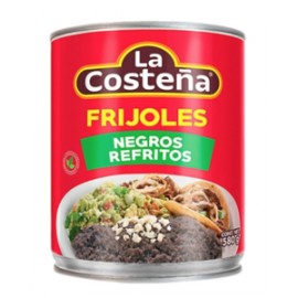 La Costeña Media Caja Frijoles Refritos negros 6P/580G-Despensaenlinea