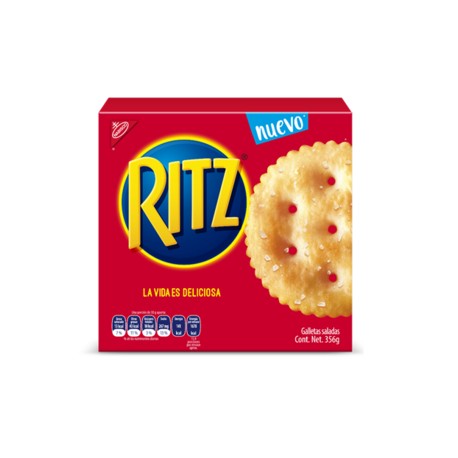 Mondelez Caja Galleta Ritz 356G/12C/4P-Despensaenlinea