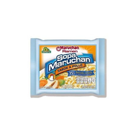 Maruchan Caja Sopa Maruchan Ramen Pollo Reducida en Sodio 85G/24P-Despensaenlinea