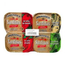 Brunswick Sardinas Brunswick Surtidas 8P/106G - ZK-Despensaenlinea