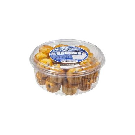 Cafe Valley Mini Panes Estilo Muffin Café Valley Bakery con Moras Azules 24P - ZK-Despensaenlinea