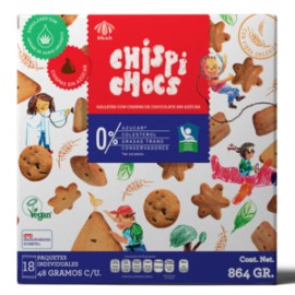 Chispi Chocs Chispi Chocs galletas con chispas de chocolate sin azúcar 18P/48G - KOZ-Despensaenlinea