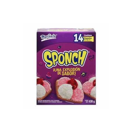 Marinela Sponch Marinela Galleta con Malvavisco 630g- ZK-Despensaenlinea