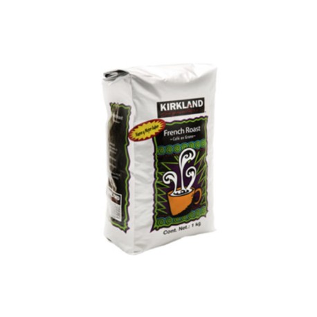 Kirkland Cafe en grano tostado obscuro French Roast Kirkland 1K - KOZ-Despensaenlinea