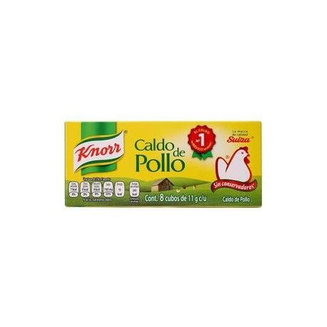 Unilever Caja caldo de pollo Knorr Suiza 8EX/105P-Despensaenlinea