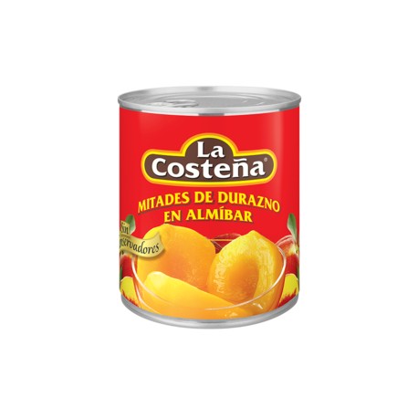 La Costeña Media Caja Duraznos en Mitades 3000G/3P-Despensaenlinea