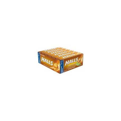 Mondelez Caja Dulce Macizo Halls Miel y Limón 30C/12P-Despensaenlinea