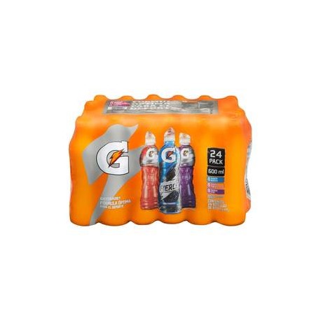 Pepsi Pack bebida rehidratante Gatorate Fierce sabores frutales 24P/600M - ZK-Despensaenlinea