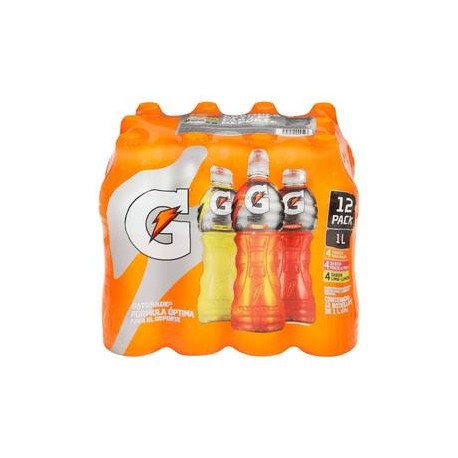 Pepsi Pack bebida rehidratante Gatorate sabores surtidos 12P/1L - ZK-Despensaenlinea