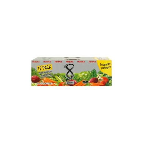 Herdez Jugo 8 Verduras Herdez 12P/335M - ZK-Despensaenlinea