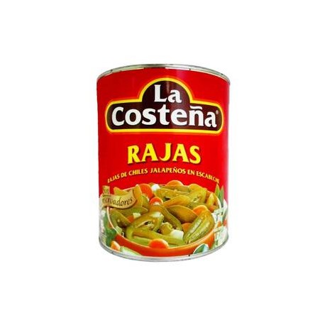 La Costeña Caja Chiles Rajas La Costeña 2.8K/6P-Despensaenlinea