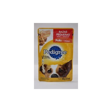 Effem Caja Pedigree Razas Pequeñas Pollo 100G/40P-Despensaenlinea