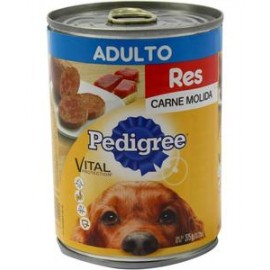 Effem Caja comida para perros pedigree molida res 375G/24P-Despensaenlinea