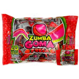 Zumba Caja Dulce Enchilado Zumba Goma Fresa 20B/20P/440G-Despensaenlinea