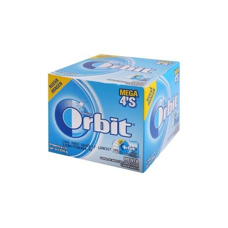 Mondelez Caja Chicle Orbit 4S Menta 24C/40P-Despensaenlinea