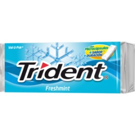 Mondelez Caja Chicle Trident Val U Pack Fresh Mint 12C/12P-Despensaenlinea