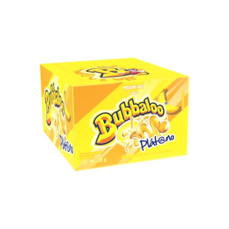 Mondelez Caja Chicle Bubbaloo Platano 32C/50P-Despensaenlinea