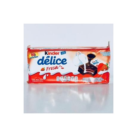 Ferrero Caja de Chocolate Kinder Delice Fresa 14C/10P-Despensaenlinea