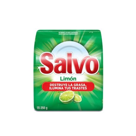 Procter & Gamble Media Caja Lavatrastes Salvo Limon 250G/24P-Despensaenlinea