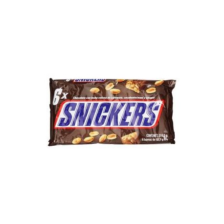 Effem Chocolate Snickers 6P - ZK-Despensaenlinea