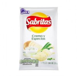 Pepsico Papas Sabritas Crema y Especias 255G - ZK-Despensaenlinea