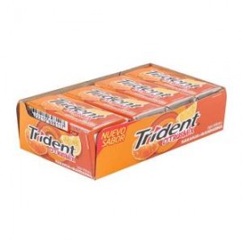 Mondelez Goma de Mascar sin Azúcar Trident CitrusMix Naranja-Mandarina 12P - ZK-Despensaenlinea