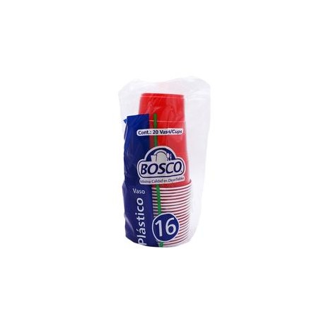 Bosco Caja Vaso Bicolor Bosco No.16 25P/20V-Despensaenlinea