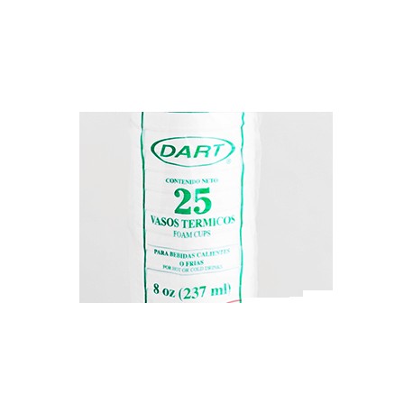 Dart Caja Vaso Térmico Dart No.8 40P/25V-Despensaenlinea