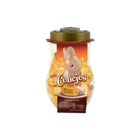 Turin Turin conejos de chocolate con leche 600G - KOZ-Despensaenlinea