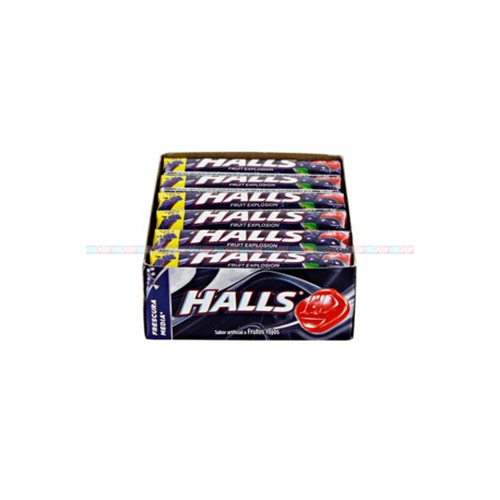 Mondelez Caja Dulces Halls frutos rojos 30C/12P-Despensaenlinea