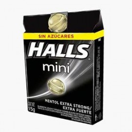 Mondelez Caja Dulce Halls Mini Strong 8C/18P-Despensaenlinea