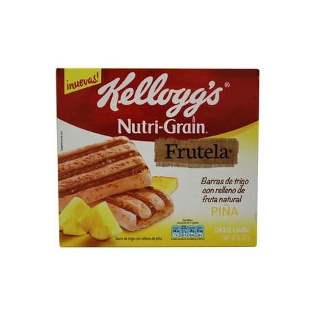 Kelloggs Caja barra Nutri Grain frutela piña 222G/12P-Despensaenlinea