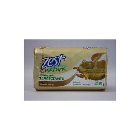 Unilever Caja jabón de tocador Zest Naturals de almendra y avena 150G/72P-Despensaenlinea