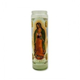 MayoreoTotal Caja Veladora Imagen Virgen de Guadalupe Con Farol 20P-Despensaenlinea