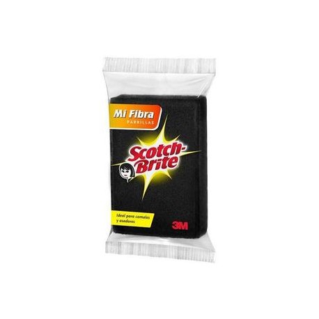 3M Caja Mi fibra Negra Parrilla Scoth Brite 12P-Despensaenlinea