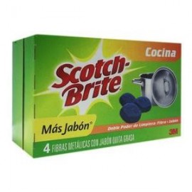 3M Media Caja fibra Metalica con Jabón 12P-Despensaenlinea