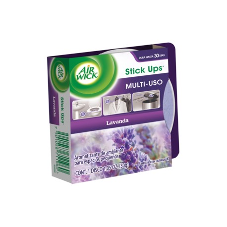 Reckitt Benckiser Caja aromatizante Air Wick stick ups lavanda 30M/12P-Despensaenlinea