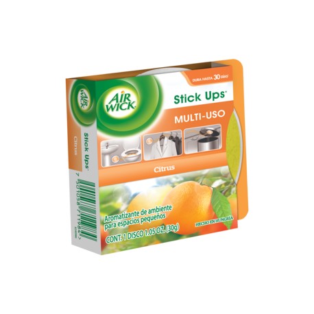 Reckitt Benckiser Caja aromatizante Air Wickr stick ups citrus 30M/24P-Despensaenlinea