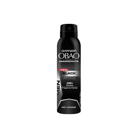 Garnier Media Caja Desodorante Obao Spray Hombre Black 150M/6P-Despensaenlinea