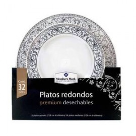 Member´s Mark Platos Redondos Desechables Member's Mark 32P - ZK-Despensaenlinea