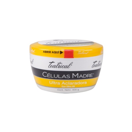 Genomma Lab Caja Crema Teatrical Celulas Madre Ultra Aclarado 400G/6P-Despensaenlinea
