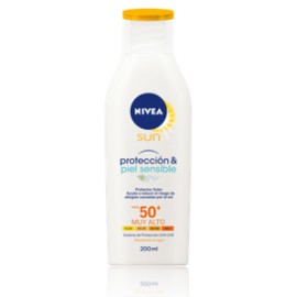 Beierdorf Media Caja Crema Sun Nivea Piel Sensible Factor de Protección Solar 50 125M/3P-Despensaenlinea